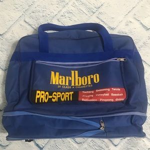 Rare Marlboro Pro-Sport Roller Duffle Bag Vintage